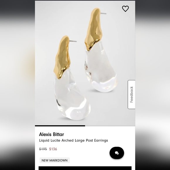 Gold Clear RESIN Lucite Hoop Earrings. Designer LOOKS 4 LESS New Top Seller - Picture 5 of 6